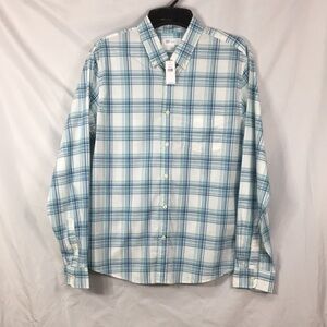 GAP Mens Untucked Fit Stretch Long Sleeve Button Down Shirt Size L NEW With Tags